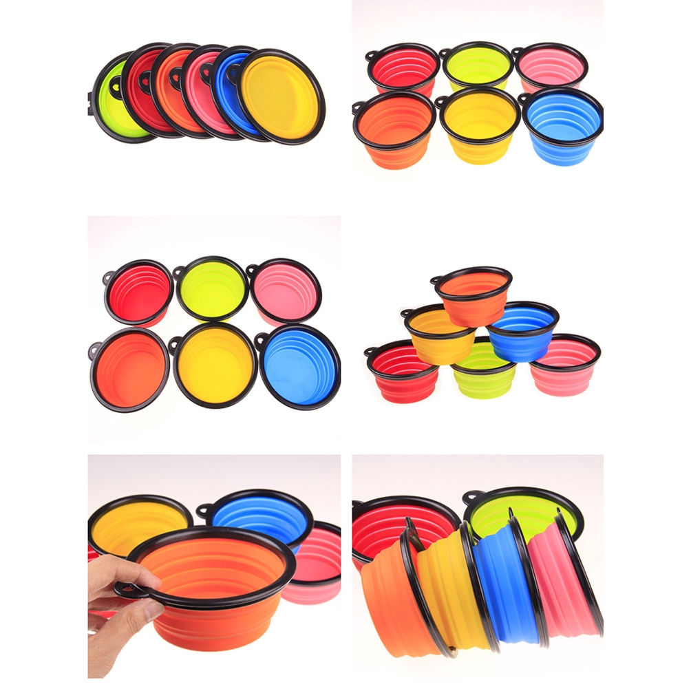 Tô silicon gấp gọn được thành đĩa tiện lợi dành cho thú cưng