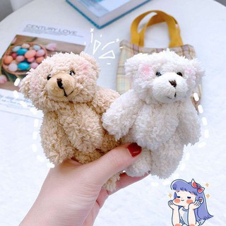 Móc khóa gấu bông cute má hồng treo balo, túi xách siêu cưng BMBooks