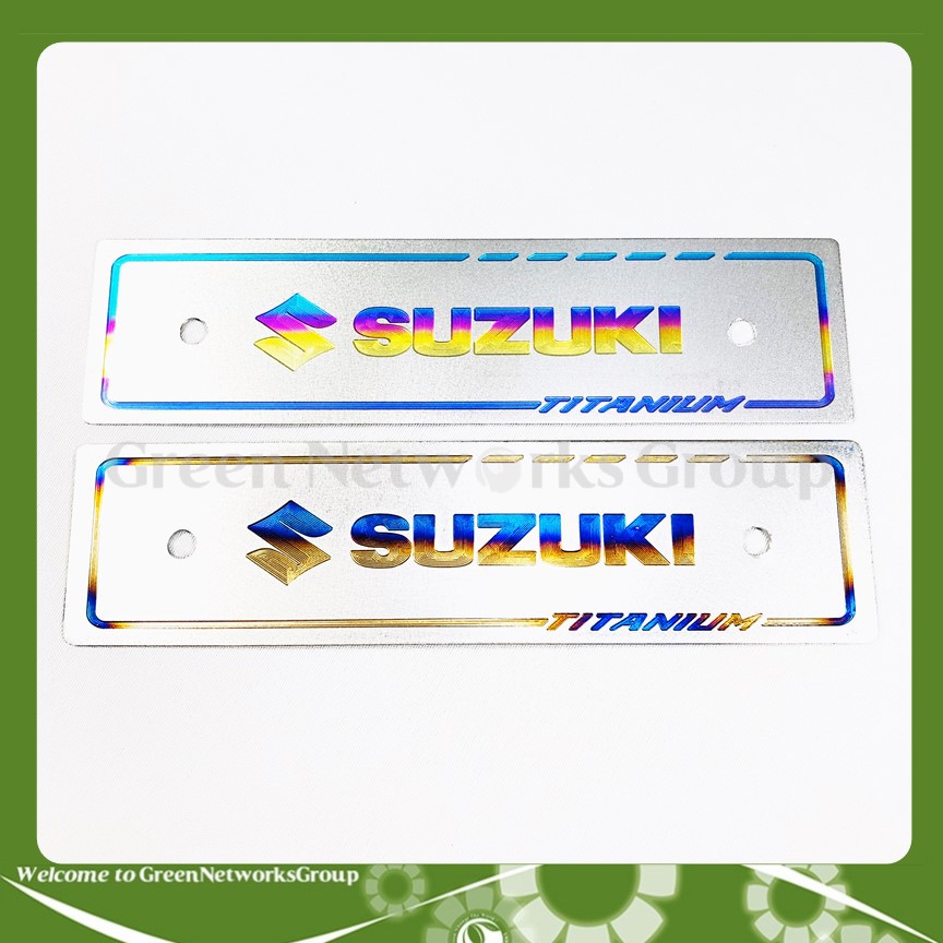 Bảng tên Titan khắc chữ Suzuki Greennetworks