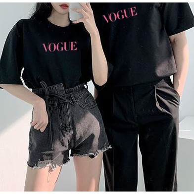 Tape.[MUA 2 GIẢM 20k] Áo thun nam nữ unisex VOUGE OverSize Tay Lỡ /Form Rộng dáng xuông Streetwear (50-100kg)