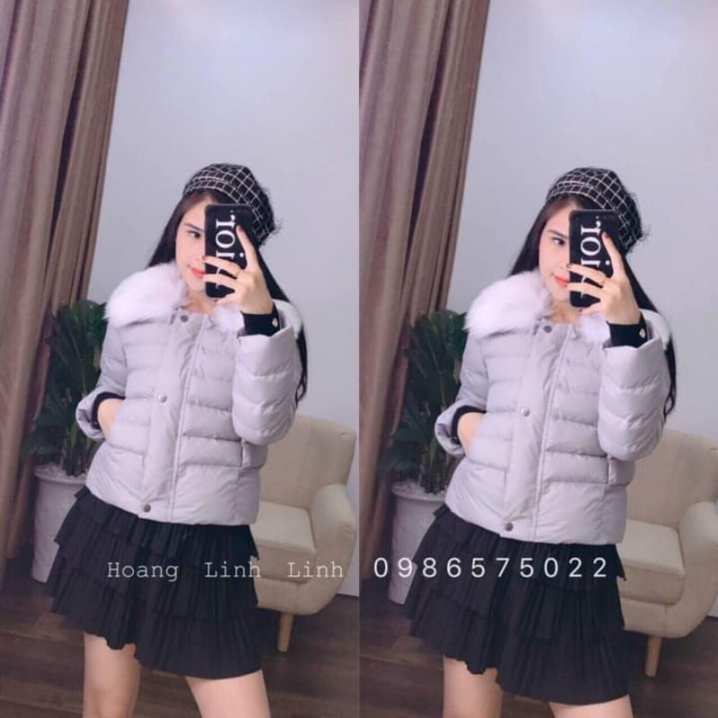 Áo phao siêu nhẹ nữ cổ lông đẹp | BigBuy360 - bigbuy360.vn