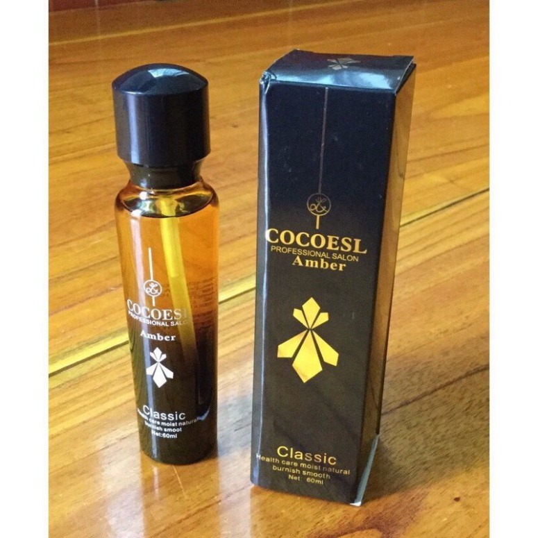 Dầu dưỡng tóc ❤️FREESHIP❤️ Tinh dầu dưỡng tóc cao cấp COCOESL Amber 60ml - Phục hồi tóc hư tổn và chẻ ngọn