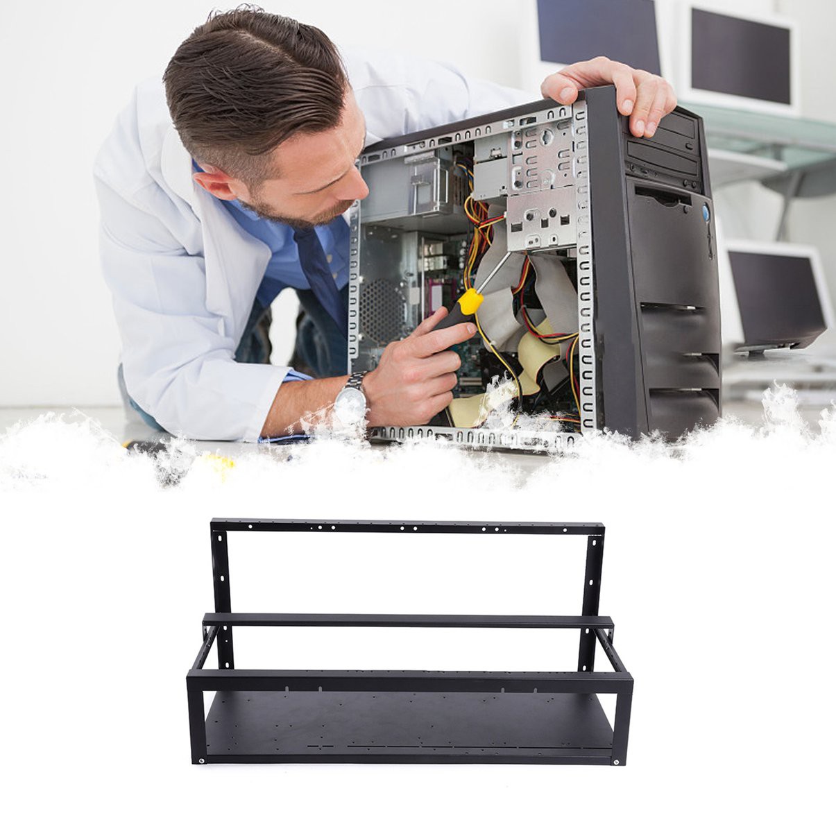 Khung Đựng 6 Gpu Cho Máy Đào Tiền Ảo | BigBuy360 - bigbuy360.vn