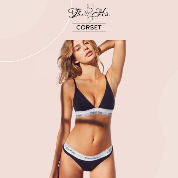 Bộ đồ lót bikini CK nữ, kiểu dáng chữ T cao cấp