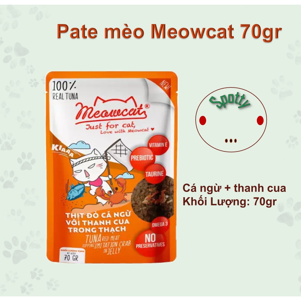 Pate mèo Meowcat 70g- Pate Catchy 70gr - thức ăn cho mèo