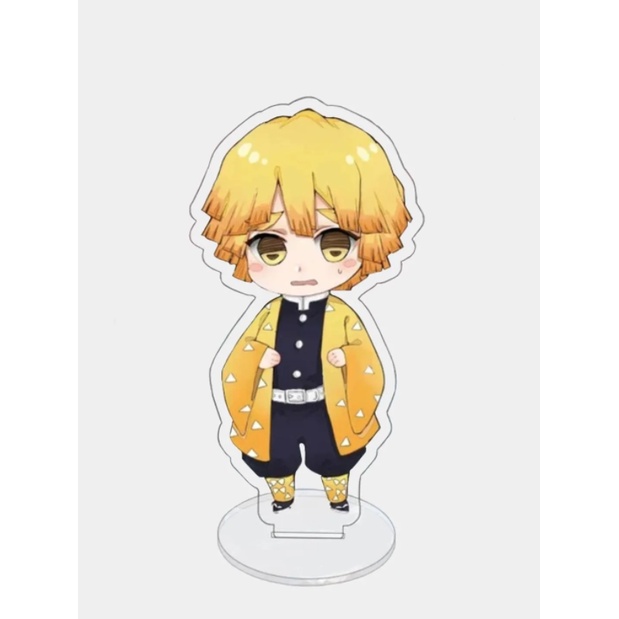 Mô Hình Standee Anime Kimetsu No Yaiba in hình chibi anime chất liệu Acrylic trang trí góc học tập bàn làm việc Cao 8cm