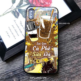 Ốp lưng iphone ốp kính iphone Sài Gòn Cafe Sữa Đá k263