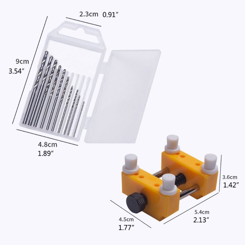 Set 12 Dụng Cụ Khoan Tay + 10 Mũi Khoan + Phụ Kiện Cố Định