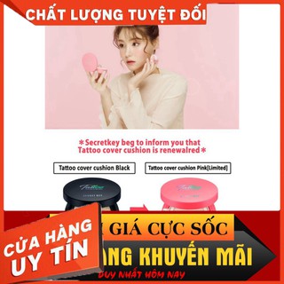 [HÀNG TỐT] (SIÊU TỐT) [SALE OFF - HSD 03/2021] Phấn nước che khuyết điểm, kiềm dầu hiệu quả Secretkey Tattoo Cover Cushi