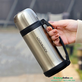 Bình GIữ Nhiệt Có Tay Cầm Feather LightSoft Handle Lock&Lock LHC1417 500ml - Larva Store