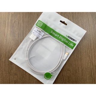 Cáp Type-C ra Displayport dài 1,5m, màu trắng Ugreen 40420 chình hãng