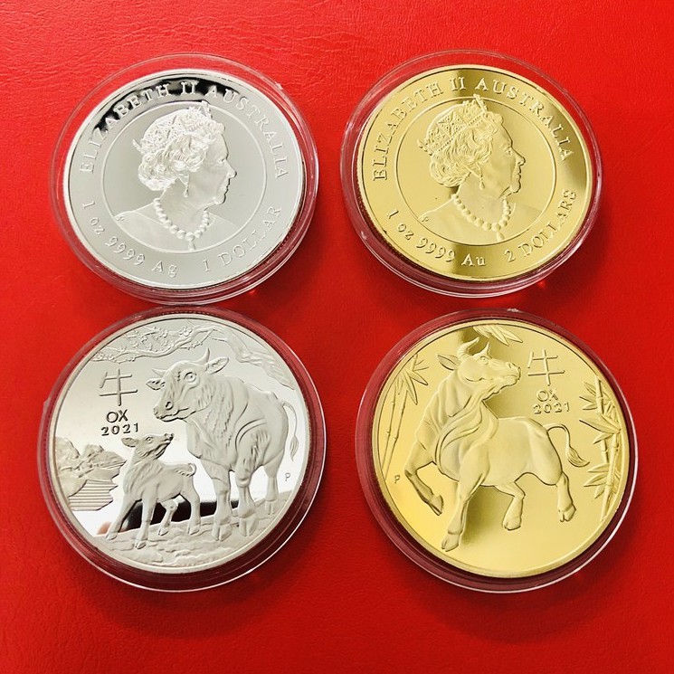 [QUÀ TẾT 2021] Cặp Đồng Xu Hình Con Trâu Quà Phong Thủy Năm 2021 | BigBuy360 - bigbuy360.vn