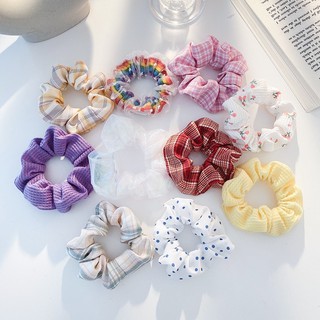 Dây buộc nhiều màu đẹp/ scrunchie màu sắc phong cách Hàn Quốc trơn màu