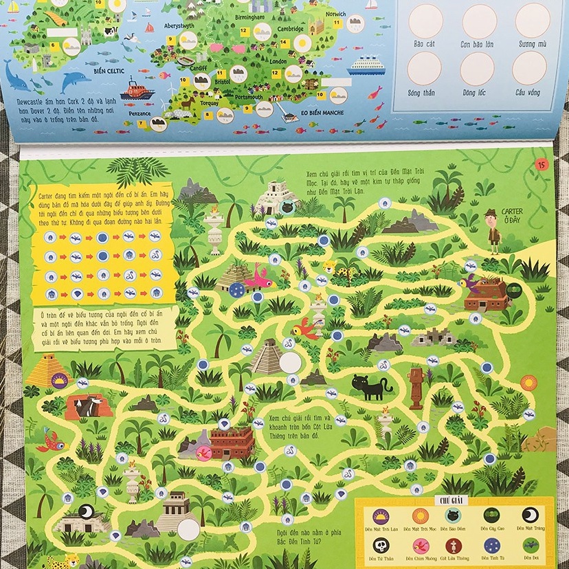 Sách - Cuốn sách khổng lồ về trò chơi tư duy - Maps Activity Pad