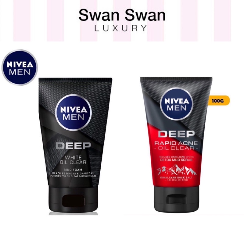 Sữa Rửa Mặt Nivea Men Deep Oil Clear 100g