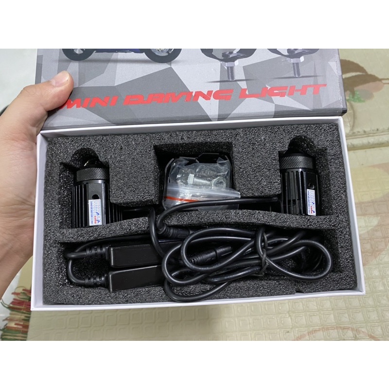 Cặp led Bi cầu Mini Driving chính hãng BMA hàng nhập từ Taiwan chất lượng tốt  2 tim riêng biệt