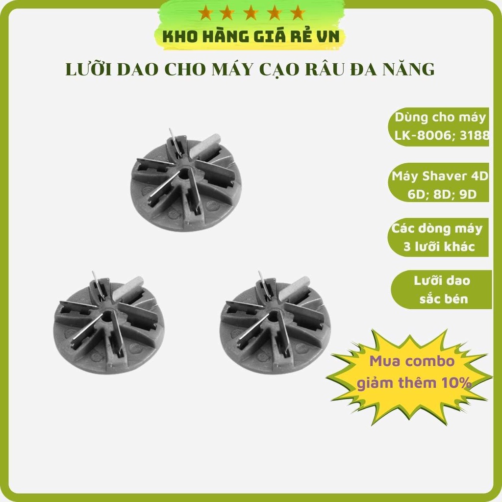 Lưỡi Dao Máy Cạo Râu Thay Thế Cho Các Dòng Máy Đa Năng Shaver Lingke [ Kho Hàng Giá Rẻ Vn ]