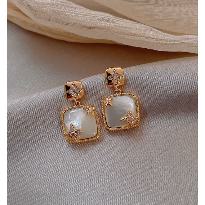 [shopkeeper's recommendation, high quality Earrings] 2021 new Korean Earrings niche high quality Earrings French net red Earrings 925 silver needle female