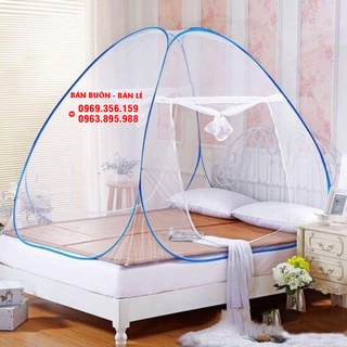 Màn chụp tự bung có hoa, màn chụp người lớn 1m8*2m
