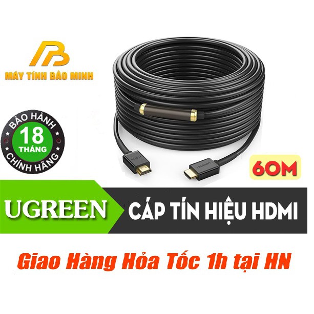 Cáp HDMI 1.4 Dài 60 Mét Cao Cấp UGREEN 40593 - Hàng Chính Hãng