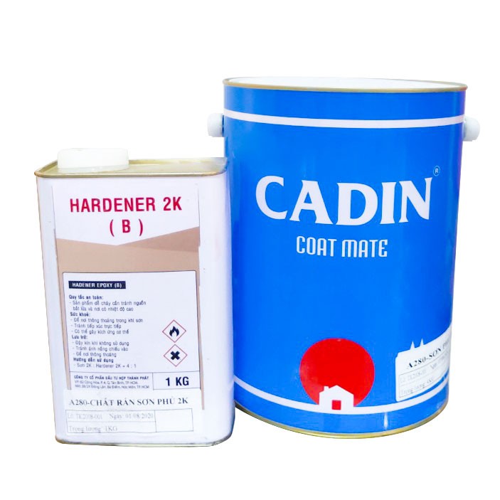 SƠN LÓT CHỊU NHIỆT 200 ĐỘ C CADIN-1KG