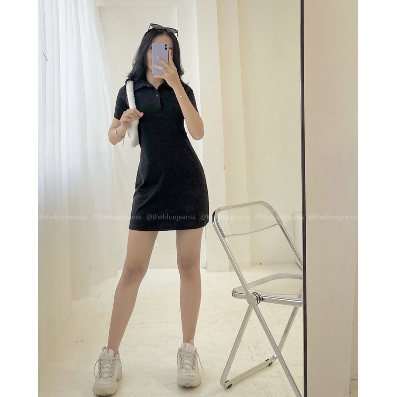 [Mã SR14MAY5 giảm 20K đơn 50K] Đầm Thun Trơn Polo Đơn Giản | BigBuy360 - bigbuy360.vn