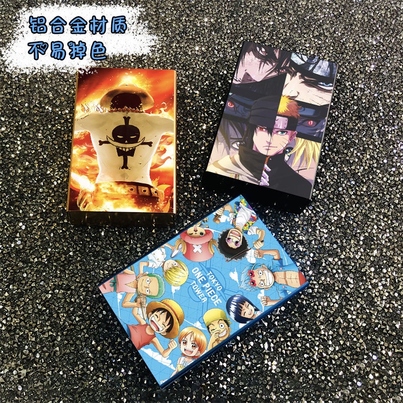 Hộp Đựng Thuốc Lá Mỏng Hình Nhân Vật Hoạt Hình One Piece / Pikachu / Naruto