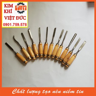 Bộ đục gỗ 12 cái,bộ đục trạm khắc trổ.
