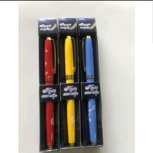 Bút máy luyện chữ đẹp thanh đậm Deli Q897, Có ngòi đi kèm