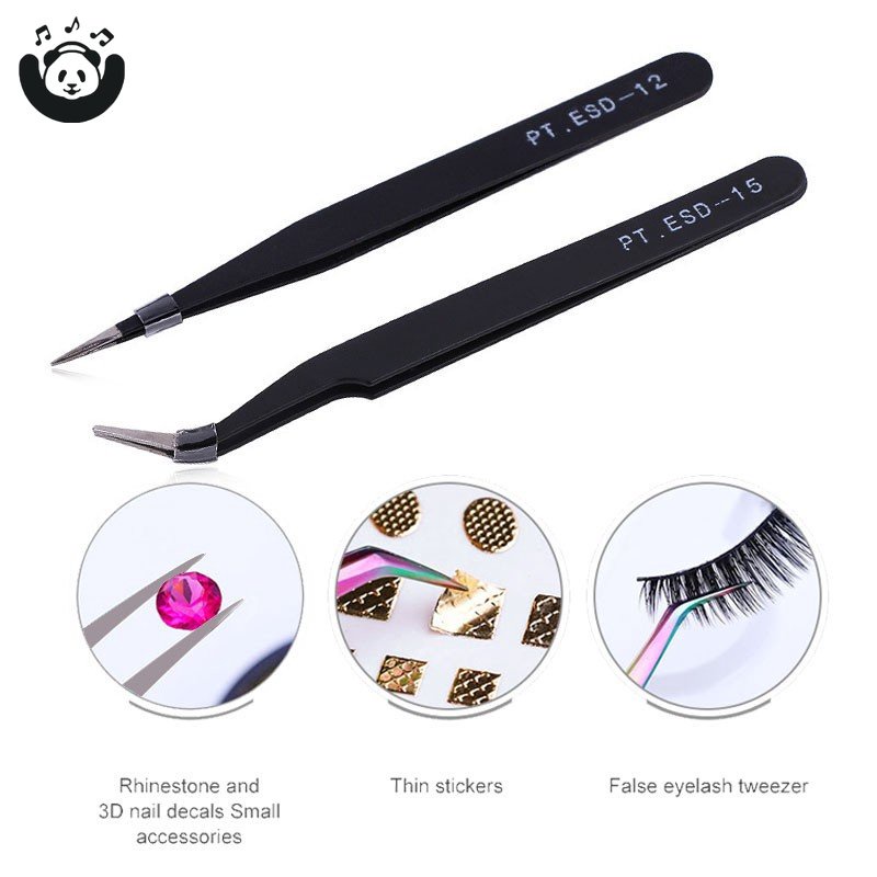 Nhíp Làm Móng Nghệ Thuật Bằng Thép Không Gỉ Chống Tĩnh Điện