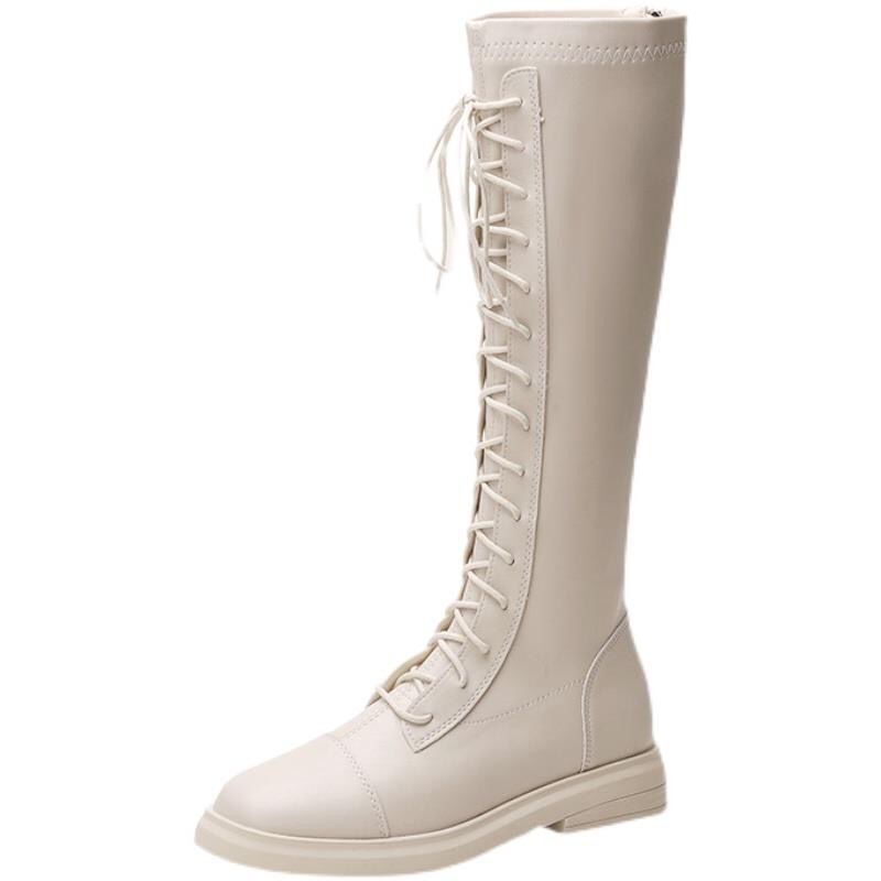 Giày Bốt Cổ Cao Co Giãn Thời Trang Thu Đông Dành Cho Nữ