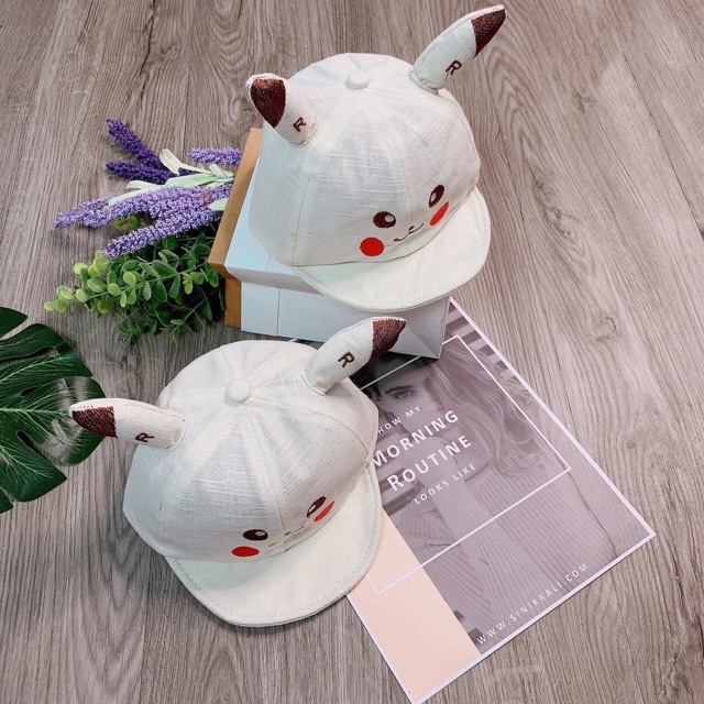 [YÊU CỰC] - Nón/mũ lưỡi trai in hình Pikachu ngộ nghĩnh siêu đáng yêu (6M-2Y)