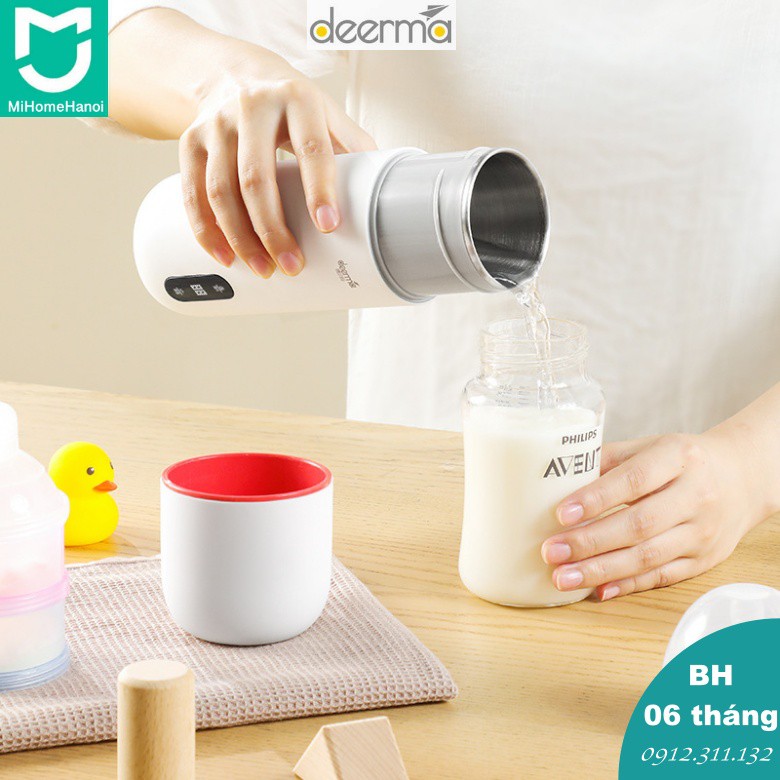 Bình Đun Nước Giữ Nhiệt Cầm Tay Deerma DR035, BH 06 Tháng, bản Tiếng Anh