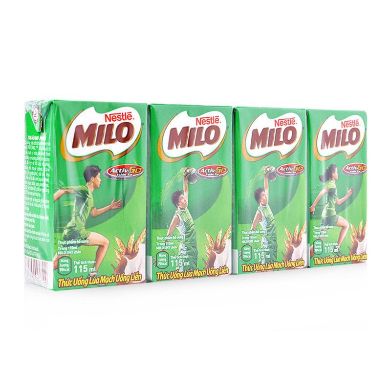 Lốc Sữa Nestle Milo 115ml socola