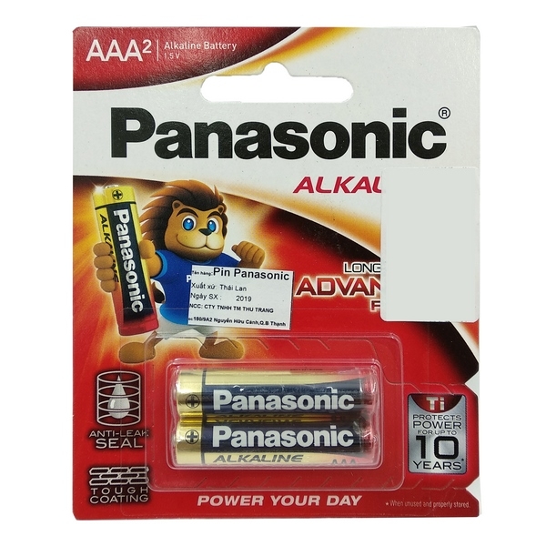 Pin Panasonic Alkaline AAA 1.5V LR03T/2B (2 Viên) - Panasonic