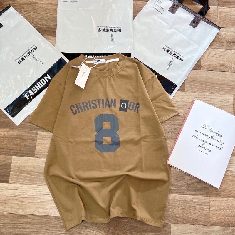 Áo thun phông form to rộng lke auth christan d io r
