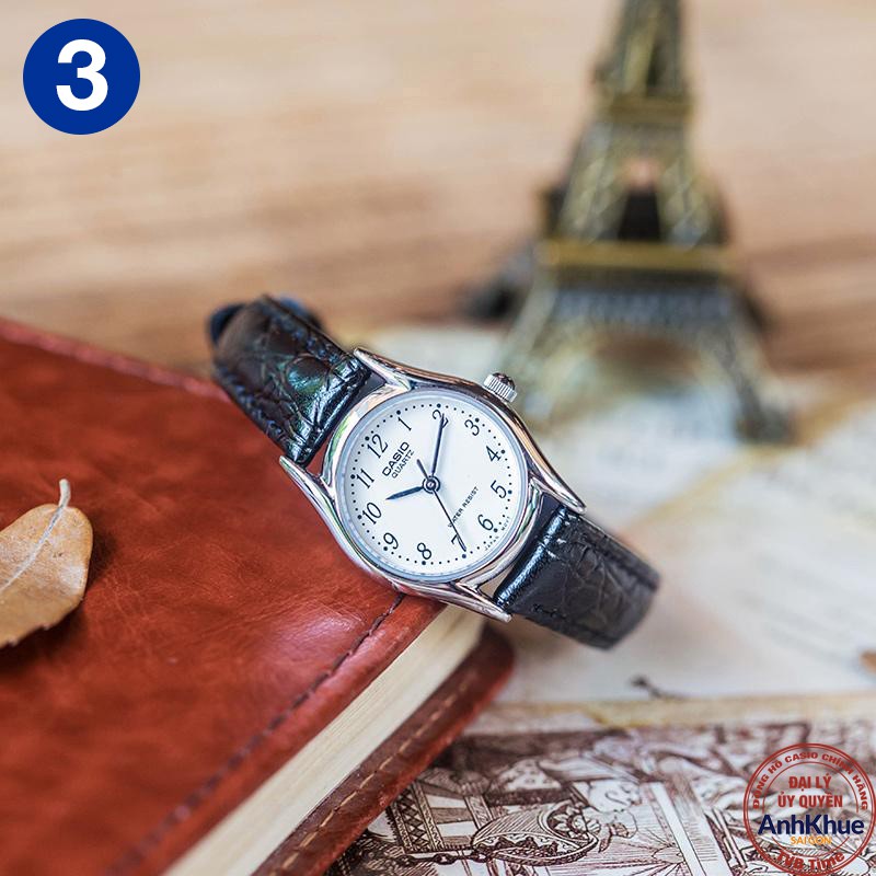 Đồng hồ nữ dây da Casio Standard chính hãng Anh Khuê LTP-1094 Series (23mm) | BigBuy360 - bigbuy360.vn
