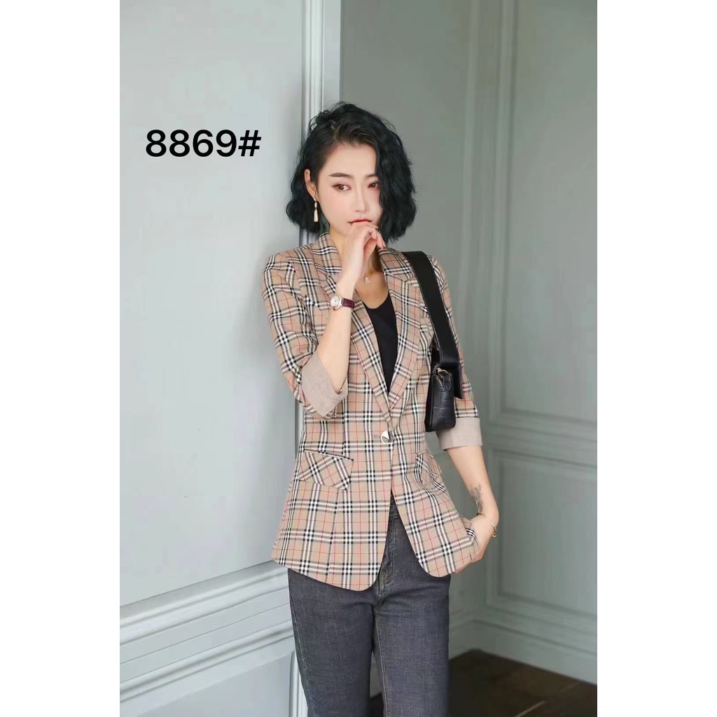 áo vest kẻ nữ caro cao cấp
