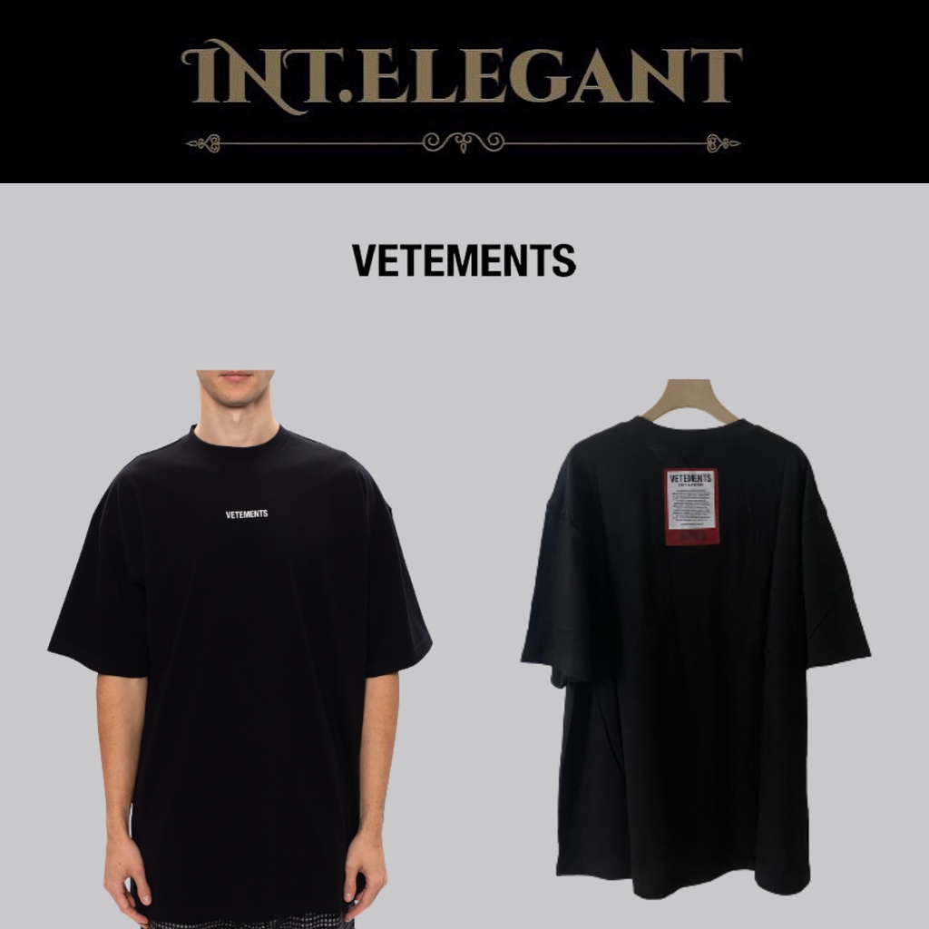 Áo thun tay lỡ Vetements france bản cao cấp ss21, Áo tee ovesize Vetement thêu logo, full tag mác