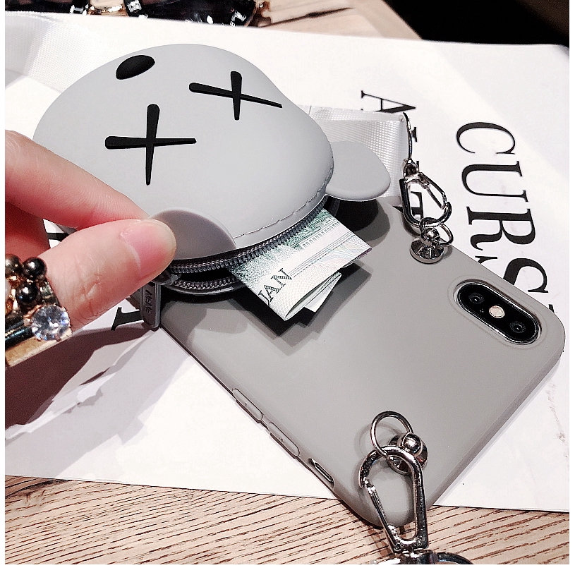 Fashion Kaws Túi Xách Nữ Ốp lưng Soft Phone Case Cho iPhone 13 pro max 11 pro max 12 mini xs max xr x 6 6s 7 8 Plus case