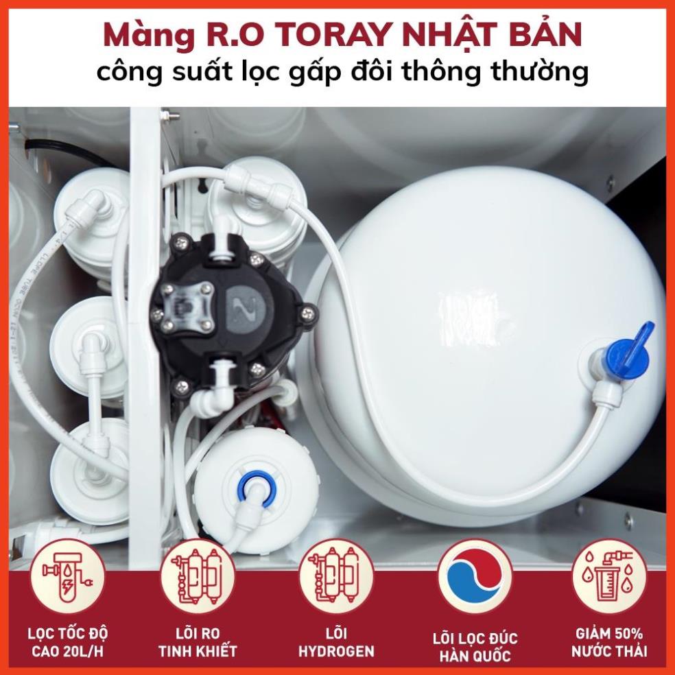 Máy lọc nước RO gia đình Fujihome uống trực tiếp 5 cấp lọc (Bao gồm tủ cường lực), Thiết bị bộ lọc nước sinh hoạt