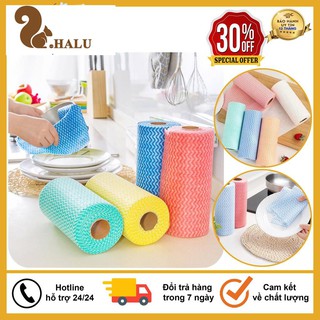 Cuộn Khăn Lau Tay, Khăn Lau Bếp Đa Năng Không Dệt Siêu Mềm, Siêu Thấm Nước