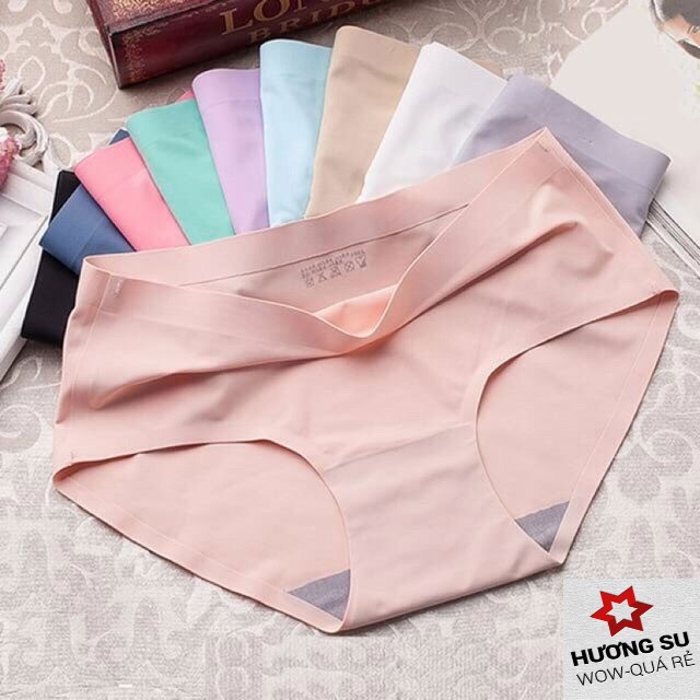 Quần lót nữ đúc su thun lạnh (8 màu) cạp ép không viền cao cấp -HươngSu-(344-Tr-L)