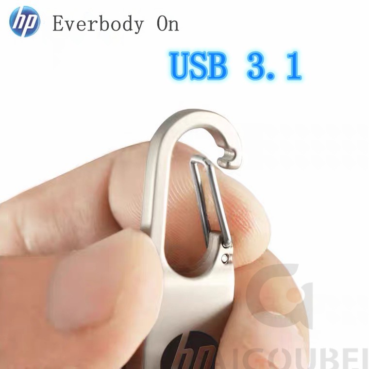 Ổ đĩa USB HP 3.1 bằng kim loại tốc độ cao phù hợp cho laptop 128GB 64GB 32GB 16GB 8GB 4GB 2GB 1GB