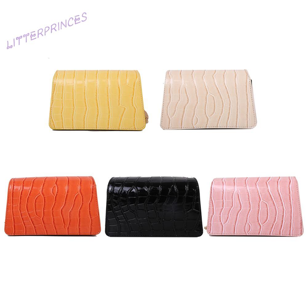 Litterprinces Fashion Women Stone Pattern PU Crossbody Bag Casual Ladies Chain Handbags