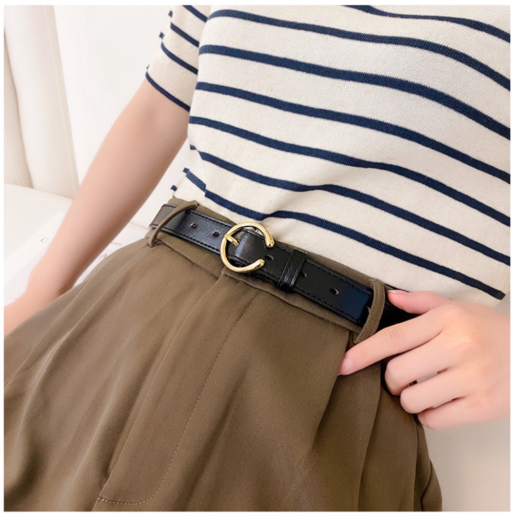 SmileFairyCC【COD &amp; Hàng Có Sẵn】Thắt Lưng Da Thời Trang Cho Nữ