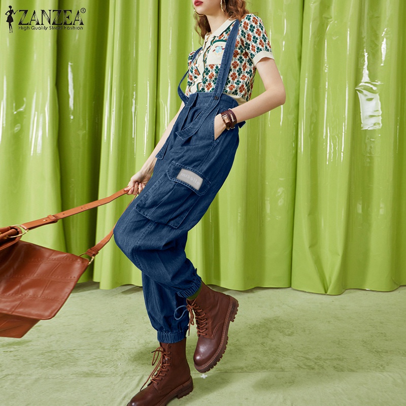 Quần yếm Zanzea dáng dài thời trang cho nữ