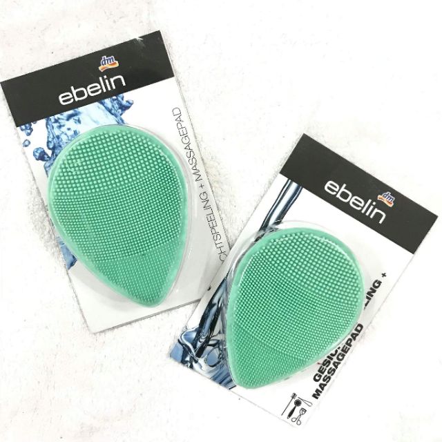 Miếng cọ rửa mặt silicon beauty và Ebelin