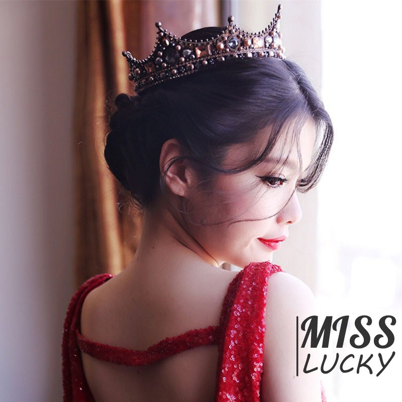 Vương miện kiểu dáng vintage thời trang sang trọng đa năng cho nam / nữ