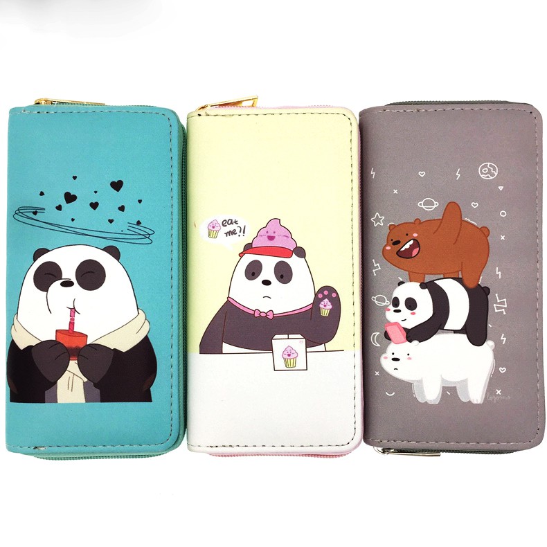 Bóp Ví Dài Cầm Tay Nữ Hoạt Tiết Hoạt Hình Gấu Ú Dễ Thương_Link 2!